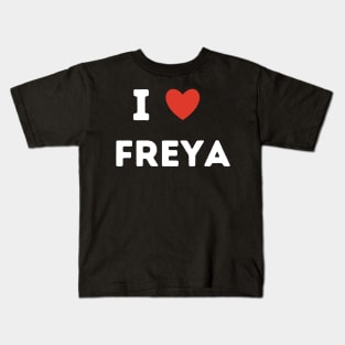 i love Freya Kids T-Shirt